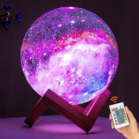 Moon Lamp Night Light Galaxy Lamp 16 Colors LED with Remote Control
