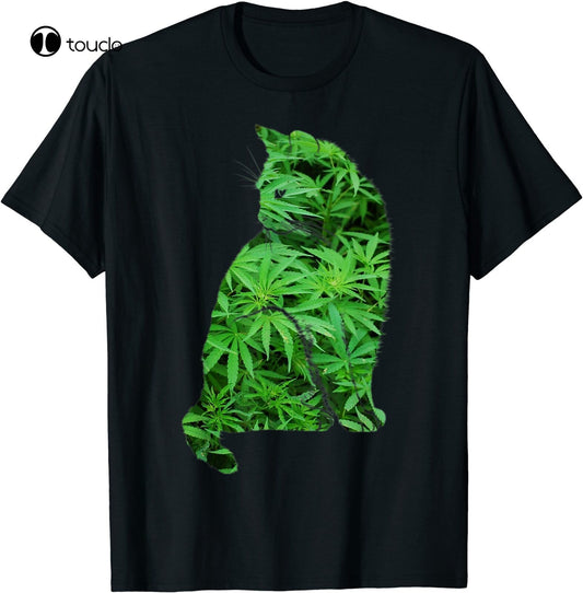 Cannabis & Cat Lover Marijuana T-Shirt