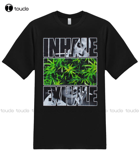 Inhale And Exhale 420 Urban Graphic T-Shirts