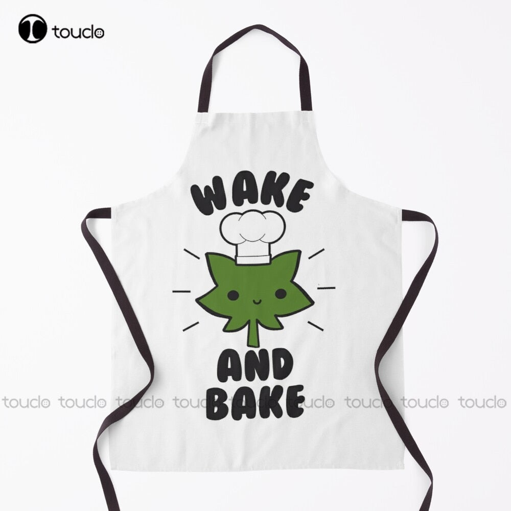 New Wake And Bake - Cute 420 Apron Waterproof Apron Unisex