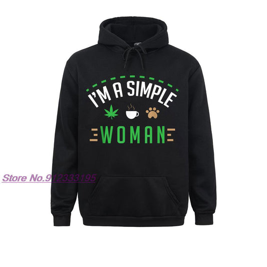 Cannabis Coffee Dogs I'm a Simple Woman Sweatshirt